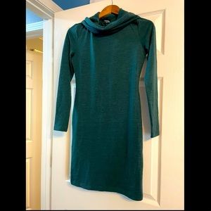 Green sweater dress